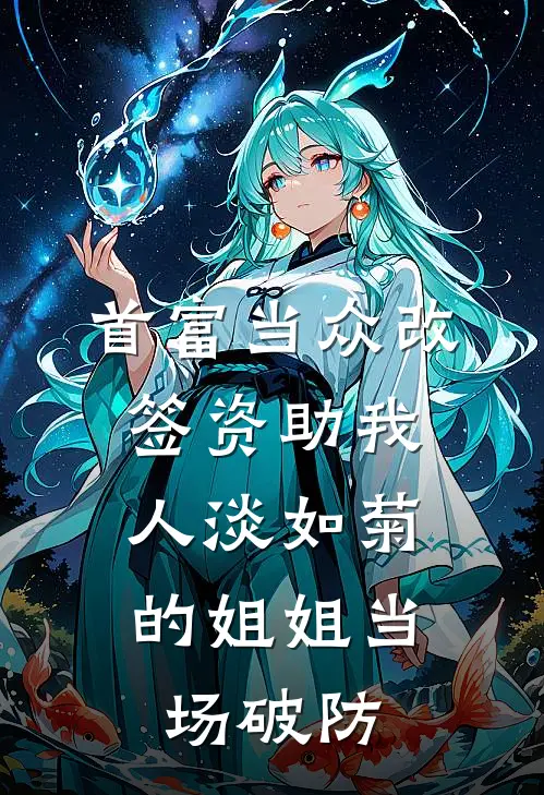 首富当众改签资助我，人淡如菊的姐姐当场破防