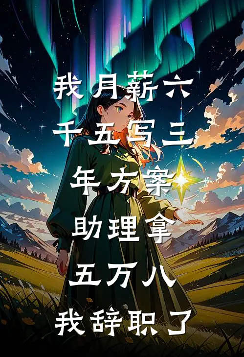 我月薪六千五写三年方案，助理拿五万八，我辞职了