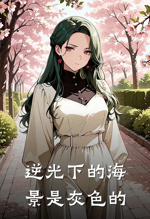 逆光下的海景是灰色的
