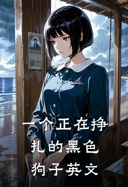 一个正在挣扎的黑色狗子英文