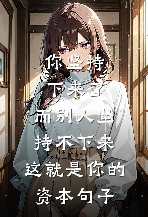你坚持下来了,而别人坚持不下来,这就是你的资本 句子