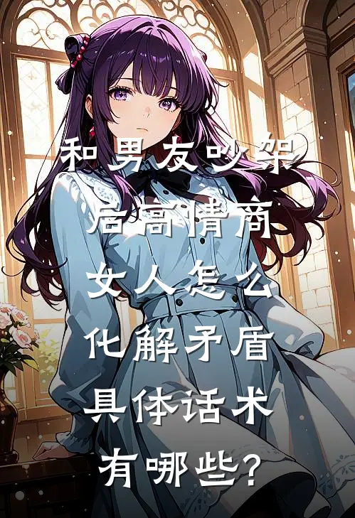 和男友吵架后高情商女人怎么化解矛盾,具体话术有哪些?