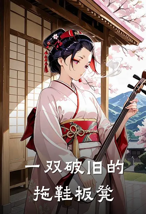 一双破旧的拖鞋板凳