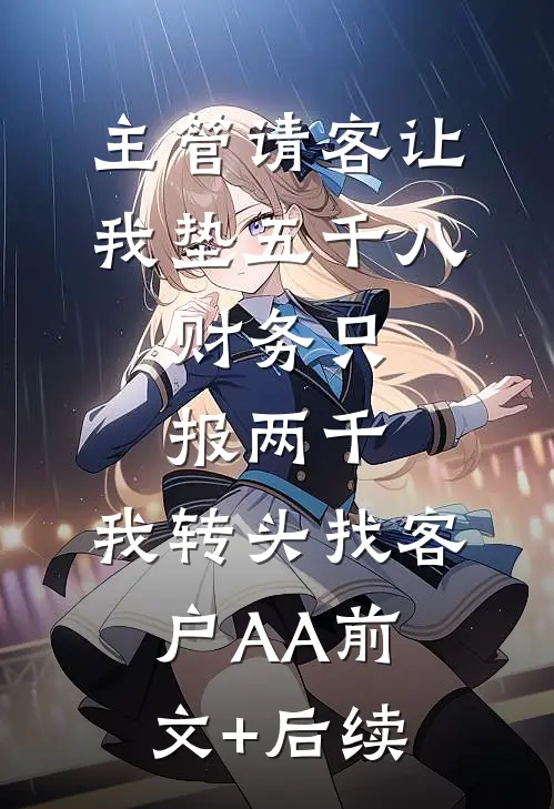 主管请客让我垫五千八，财务只报两千，我转头找客户AA前文+后续